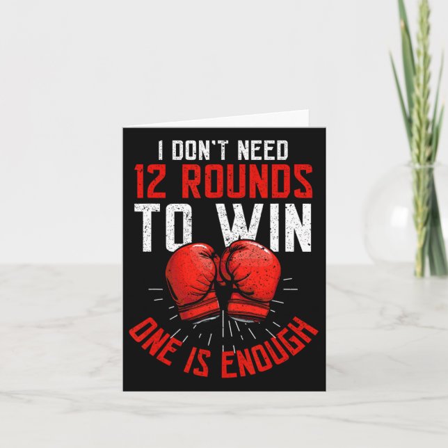 Boxer Funny Boxing Kort (Framsida)