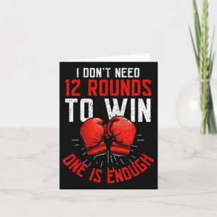 Boxer Funny Boxing Kort