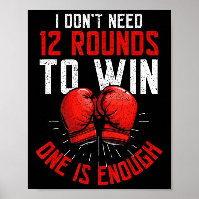 Boxer Funny Boxing Poster (Framsidan)
