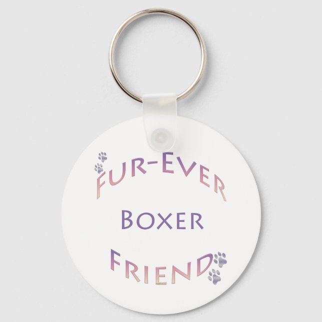 Boxer Furever Nyckelring (Framsida)