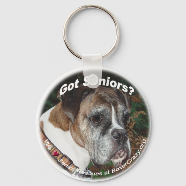 Boxer Galna Nyckelringar - Senior Rescue (Framsida)