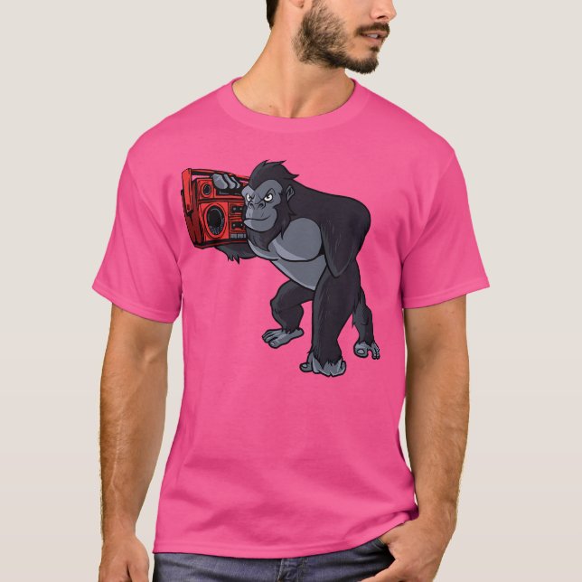 Boxer Ghetto Blaster Boxing Boombox - 80S 90S Hip T Shirt (Framsida)