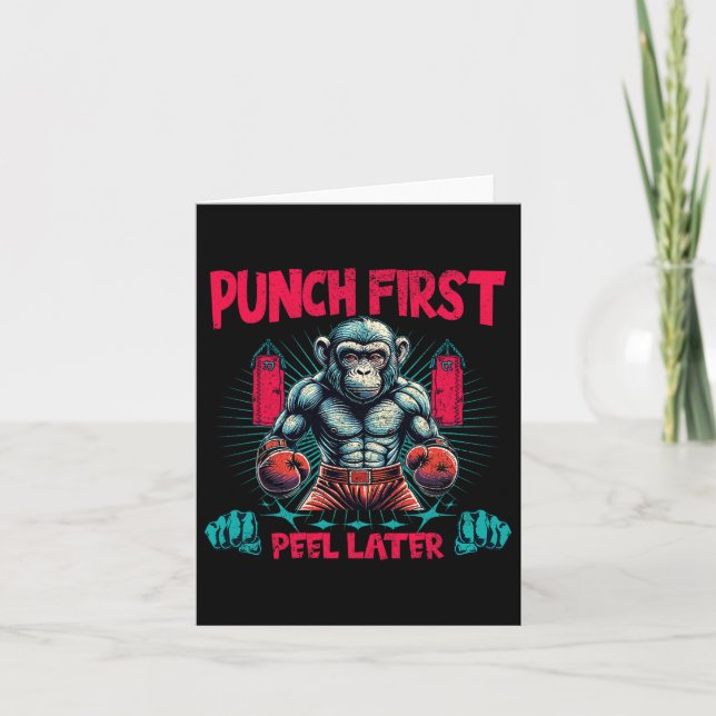 Boxer Going Ape Slår den första startnyckeln Kort (Framsida)