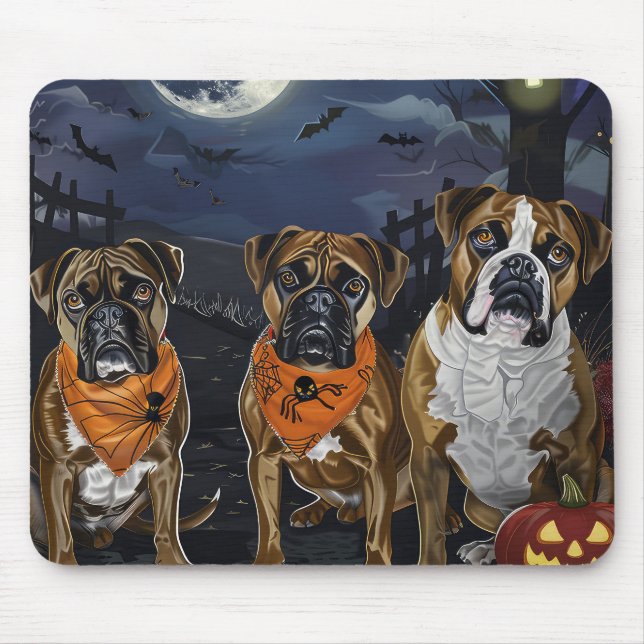 Boxer Halloween Kuslig Musmatta (Framsidan)