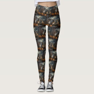 Boxer Halloween Natt Hund Delight Leggings