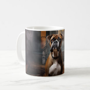 Boxer Halloween Skräckinjagande Kaffemugg