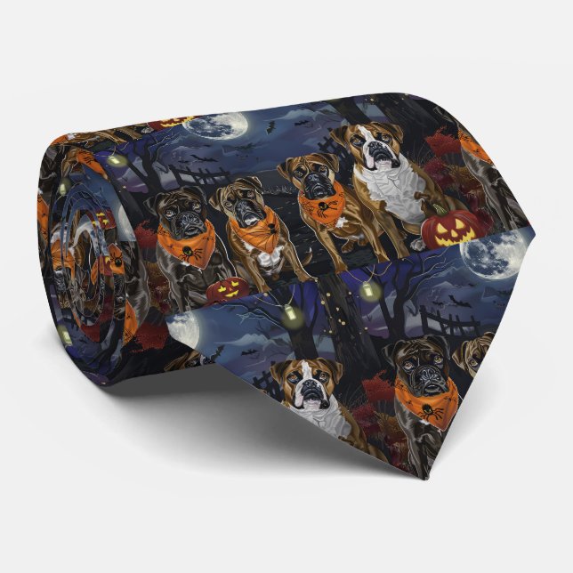 Boxer Halloween Skräckinjagande Slips (Rullad)