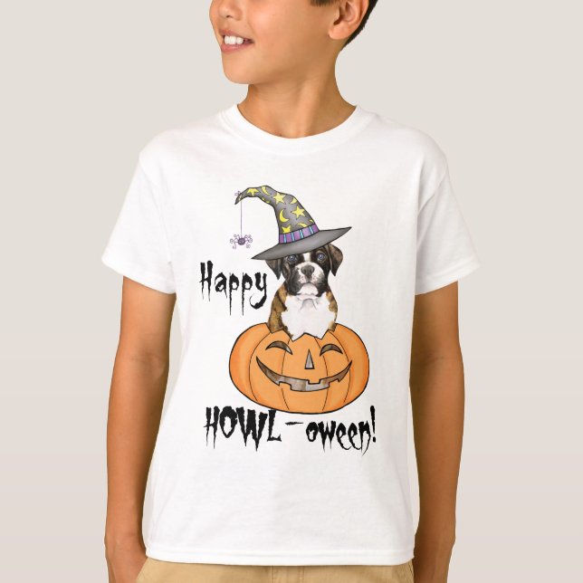 Boxer Halloween T-Shirt (Framsida)