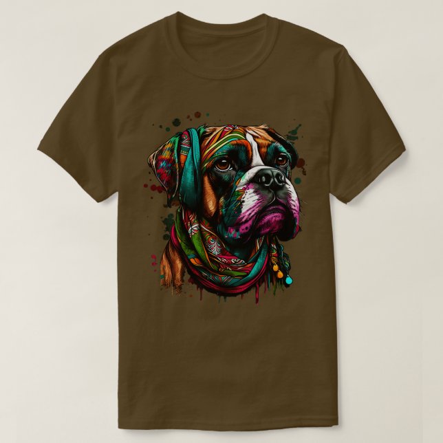 Boxer hippie 1 t shirt (Design framsida)