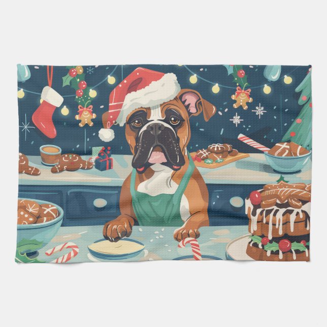 Boxer Holiday Baking: Festiv jul Kökshandduk (Horisontell)
