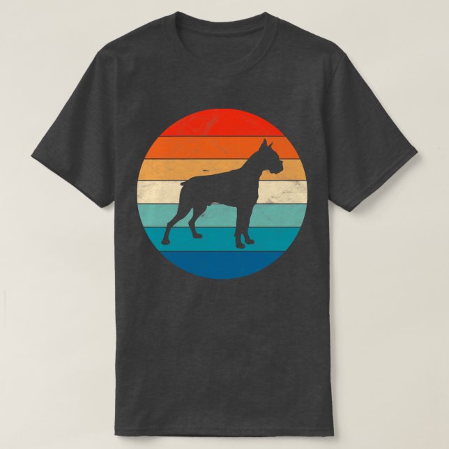 Boxer Hund 1 T Shirt (Design framsida)
