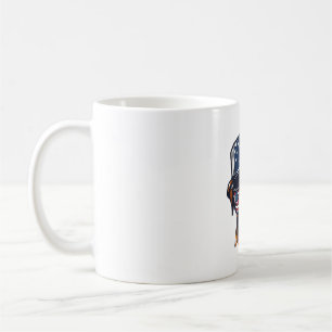 Boxer Hund 4 juli Kaffemugg