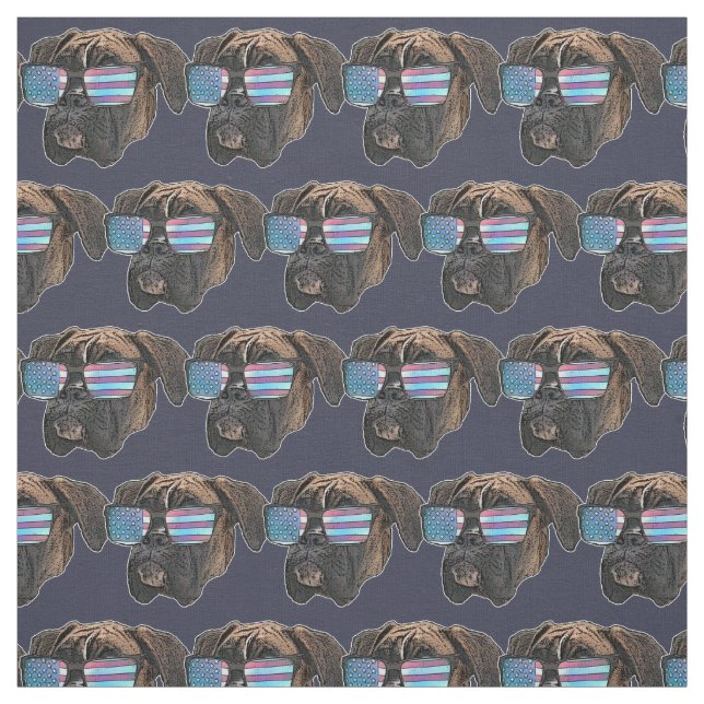 Boxer hund Anpassningsbar Fabric Tyg (Provkarta)