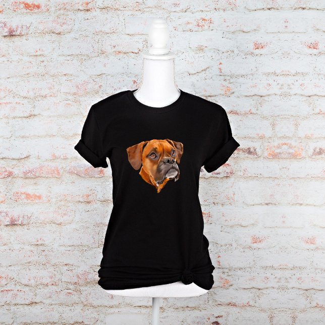 Boxer Hund Ansikte Graphic T-shirt (Skapare uppladdad)