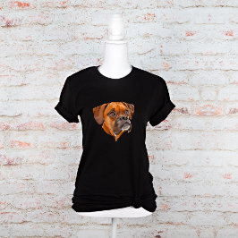 Boxer Hund Ansikte Graphic Tee