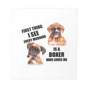 Boxer Hund Anteckningsblock