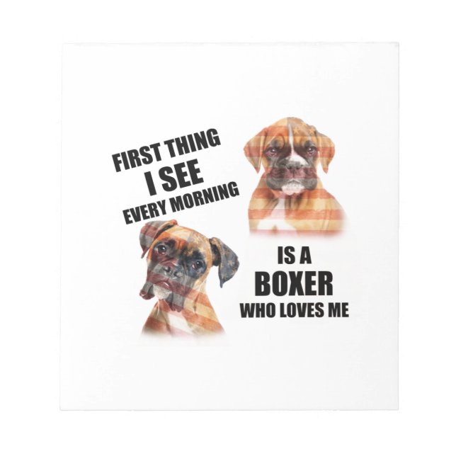 Boxer Hund Anteckningsblock (Framsida)