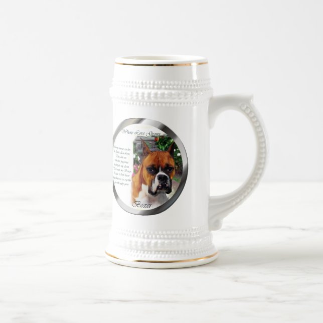 Boxer Hund Art Gifts Sejdel (Höger)