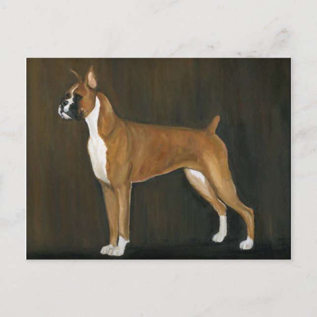 Boxer Hund Art-vykort Vykort (Framsida)