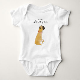 "Boxer hund baby bodysuit, Baby shower-gåva T Shirt