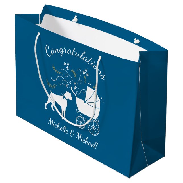 Boxer Hund Baby Shower (Baksidan Vinklad)