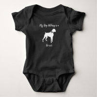 Boxer Hund Baby Shower Puppy Grått