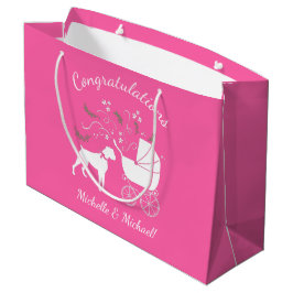 Boxer Hund Baby Shower Puppy Rosa Girl