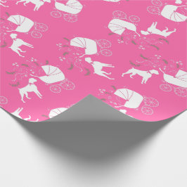 Boxer Hund Baby Shower Rosa Girl Presentpapper