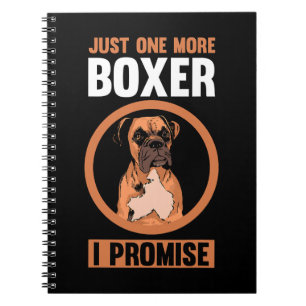 Boxer Hund Bara en boxer jag lovar Boxer 150 Anteckningsbok