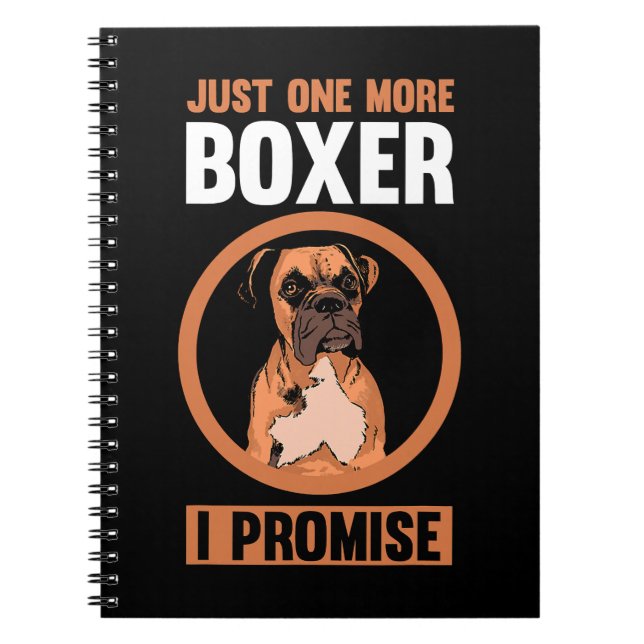Boxer Hund Bara en boxer jag lovar Boxer 150 Anteckningsbok (Framsidan)