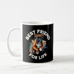 Boxer Hund Bästa vän för livet Kaffemugg