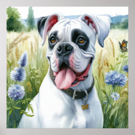 Boxer Hund Beauty Poster