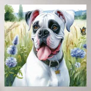 Boxer Hund Beauty Poster