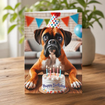 Boxer Hund Birthday Roligt