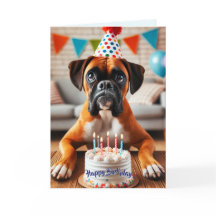Boxer Hund Birthday Roligt
