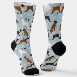 Boxer Hund Bones and Tass Socks