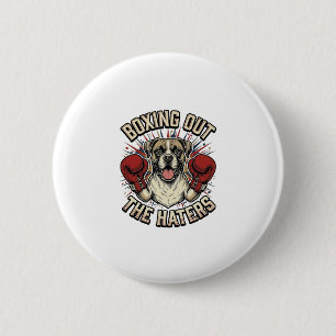 Boxer Hund Boxas Ut Hatarna Rolig T-Shirt Desi Knapp