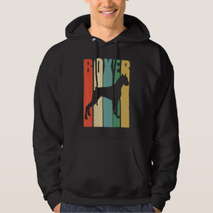 Boxer Hund Boxer Hund Retro Hoodie