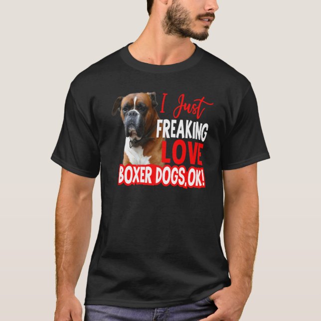 Boxer Hund Boxer Hund T Shirt (Framsida)