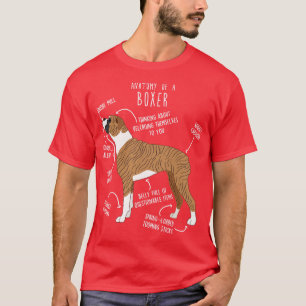 Boxer Hund Brindle Anatomy 1 T Shirt