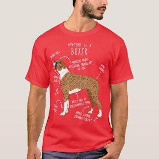 Boxer Hund Brindle Anatomy 1 T Shirt