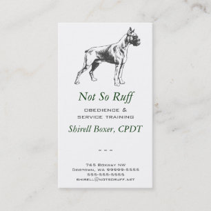 Boxer Hund Business Visitkort