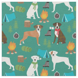 Boxer Hund camping Tyg