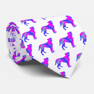 Boxer Hund Cute Rosa Silhouette White Slips