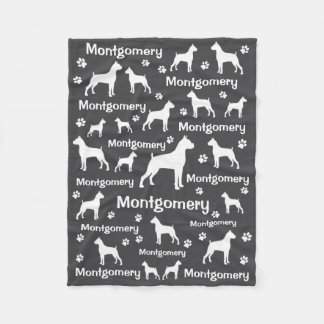 Boxer Hund Fleece Blanket - Mysigt Anpassningsbar 
