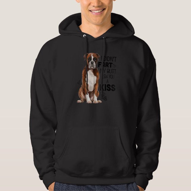 Boxer Hund för Hund Hund Pappa Hund Hoodie (Framsida)
