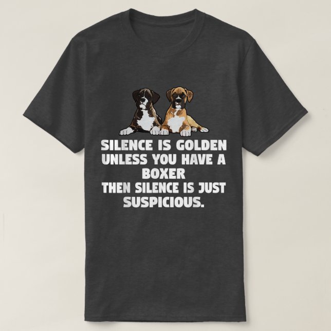 Boxer Hund Funny T Shirt Copy (Design framsida)