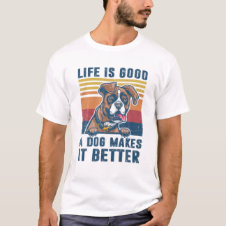 Boxer Hund Gifts Funny Boxer Hund Pappa Mamma Kvin T Shirt