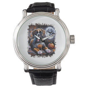 Boxer Hund Halloween Armbandsur