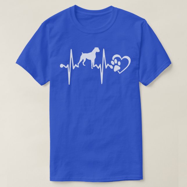 BOXER HUND HEARTBEAT T SHIRT (Design framsida)